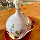 Flowery ceramic lamp