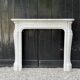 Louis XV style Carrara marble fireplace circa 1900