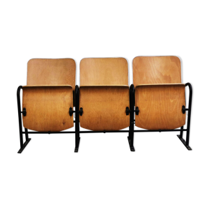Triple sièges strapontin de théâtre