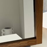 Small rectangular pine mirror 55x45