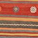 6x9 Red & Blue Striped Pattern Handmade Kilim Rug, 175x275Cm
