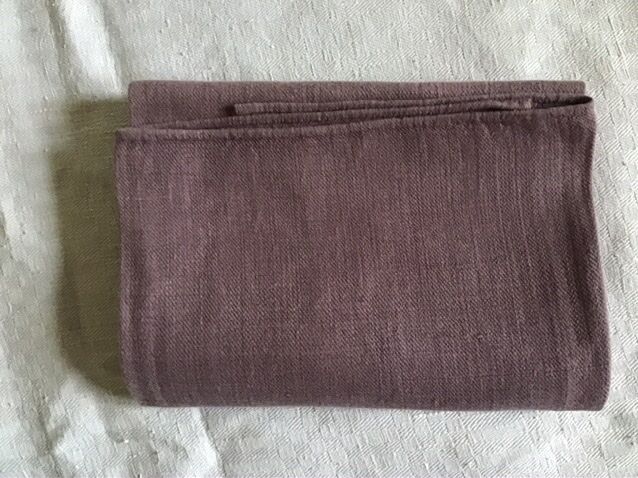 104x64 mauve linen kitchen tablecloth