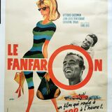 very rare original poster of 1963 in 60x80 cm The braggart Dino Risi