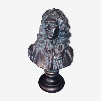 Bust of Molière in plaster