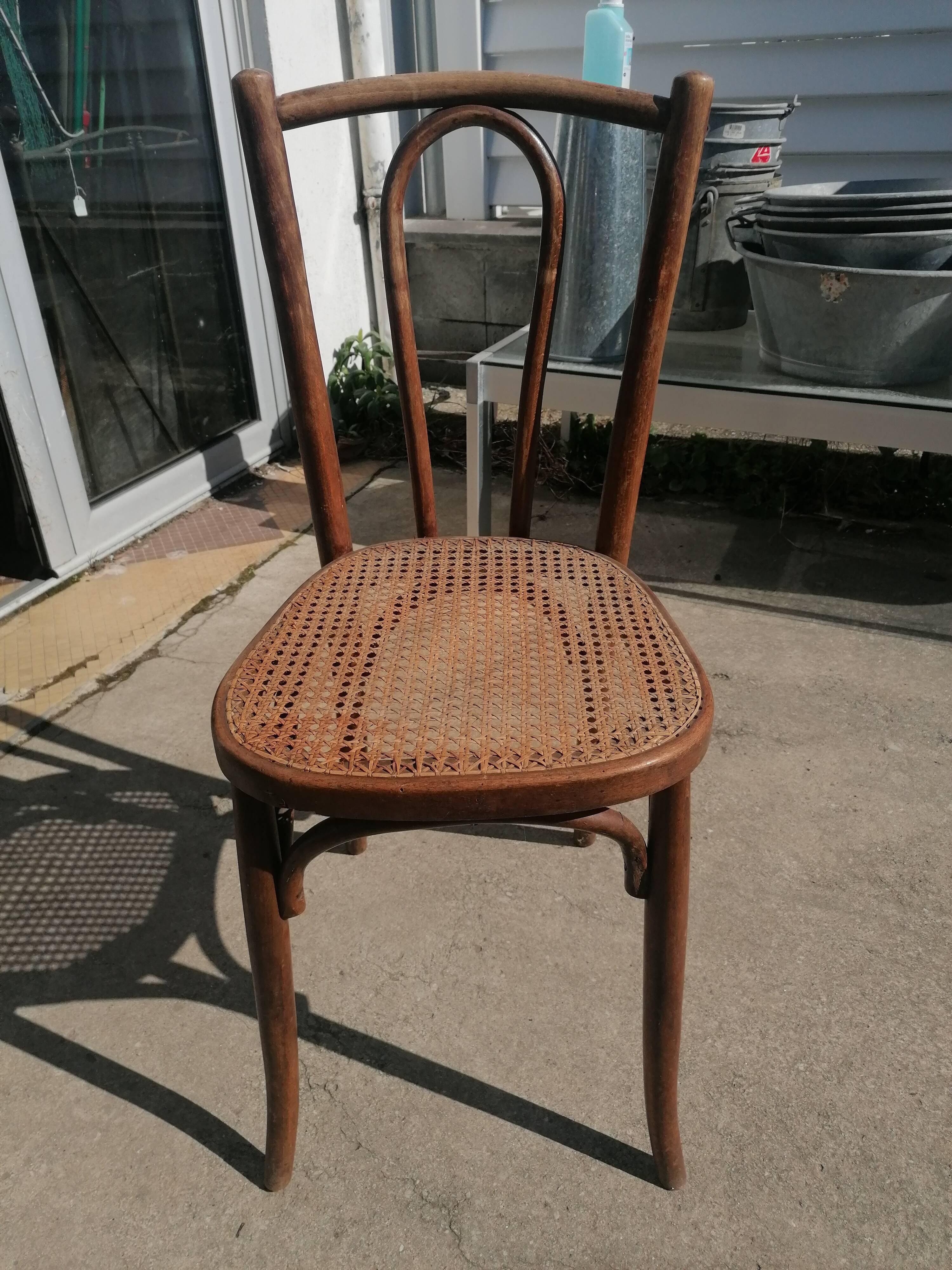 6 chaises cannées Baumann