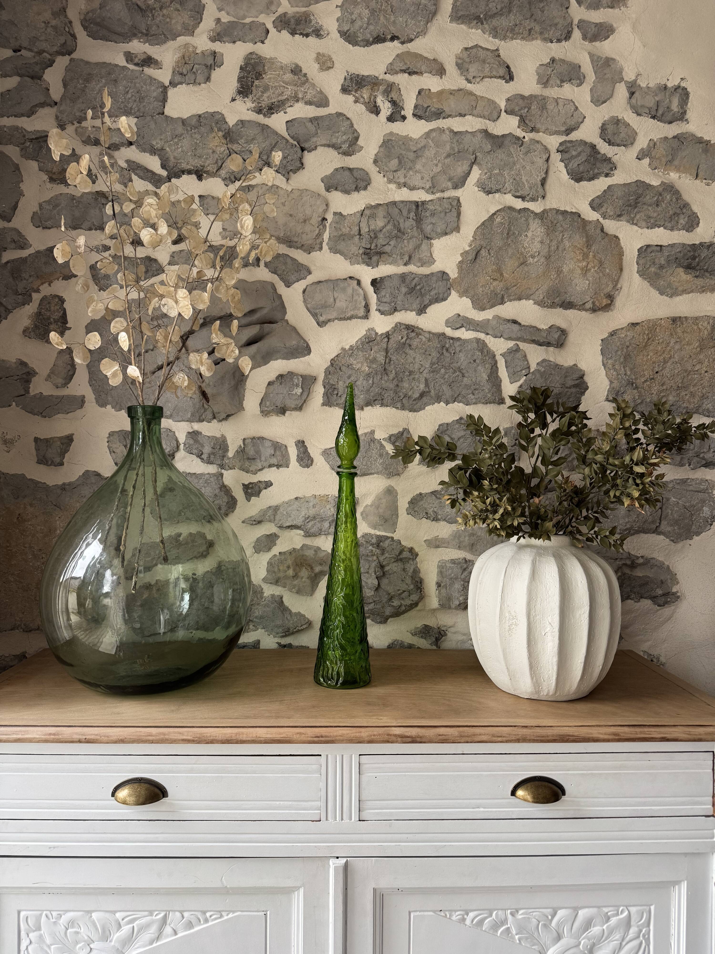 Antique decorative glass carafe