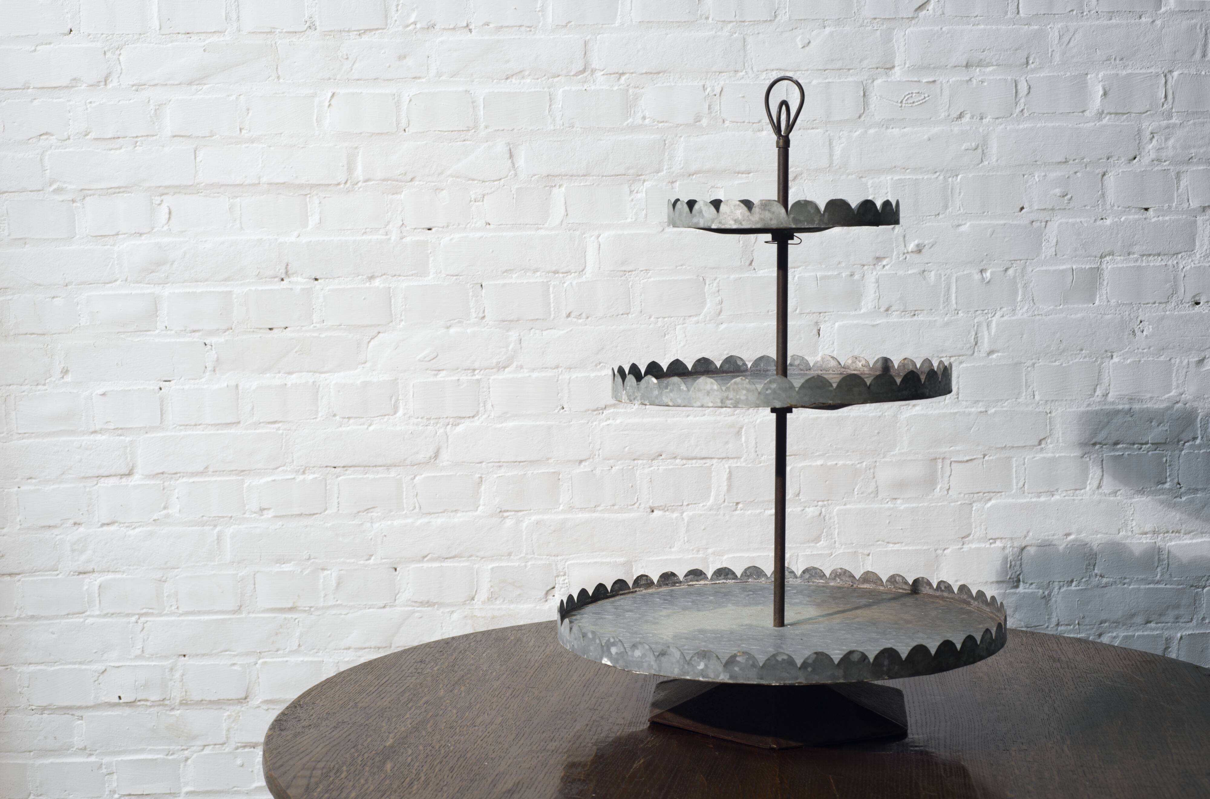 Vintage handmade serving stand