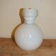Art Deco bathroom light in opaline and porcelain
