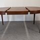 Table ronde extensible en teck de Oluf Theodor Larsen, Danemark vers 1970