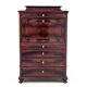 Ancient secretary, Northern Europe, circa 1860.