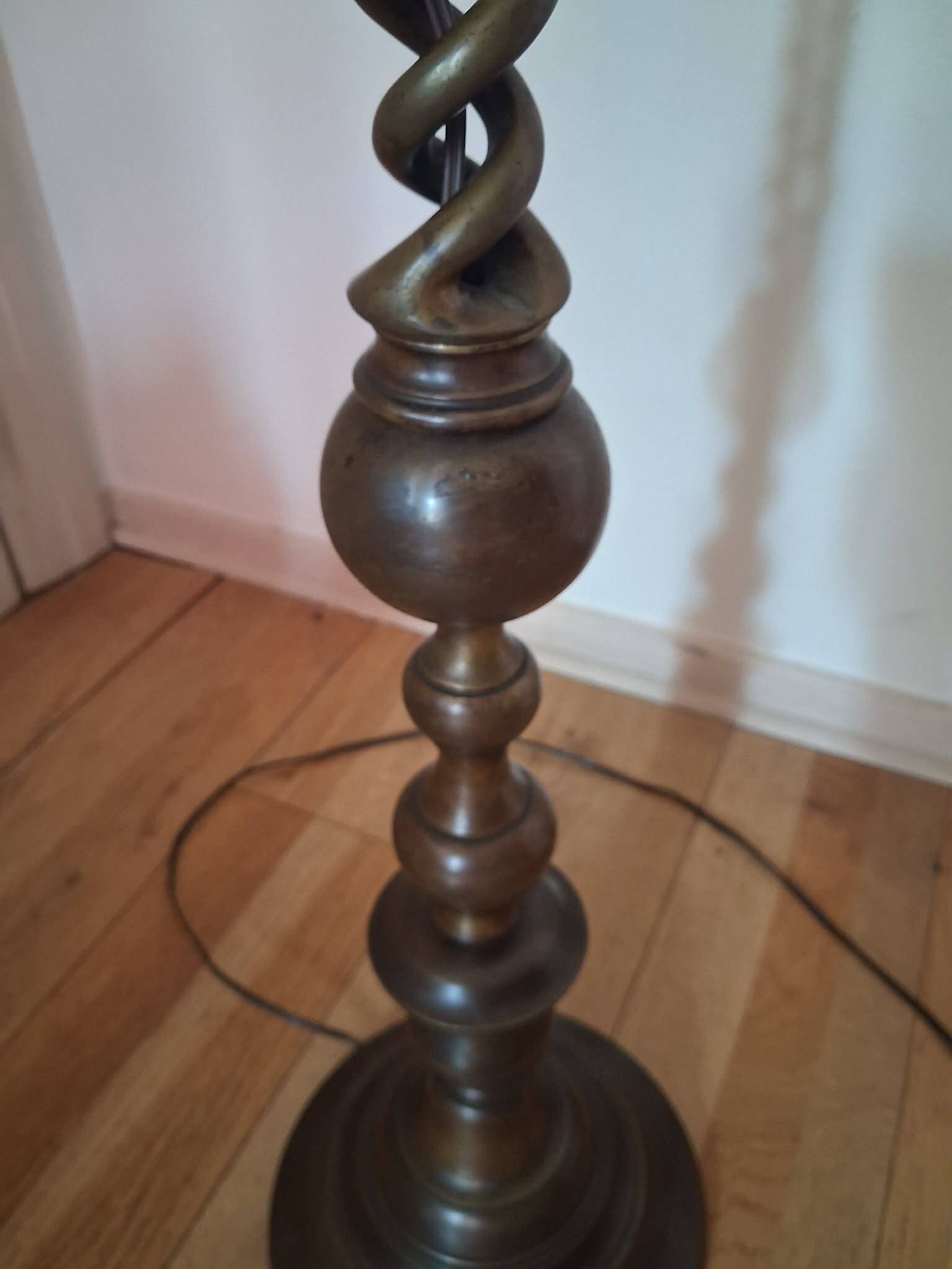 Barley twist floor lamp