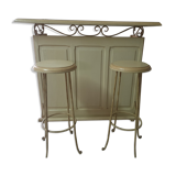 Bar with stools