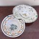 Two earthenware beard dishes – Moustiers and East of France