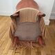 Fauteuil crapaud chauffeuse vieux rose