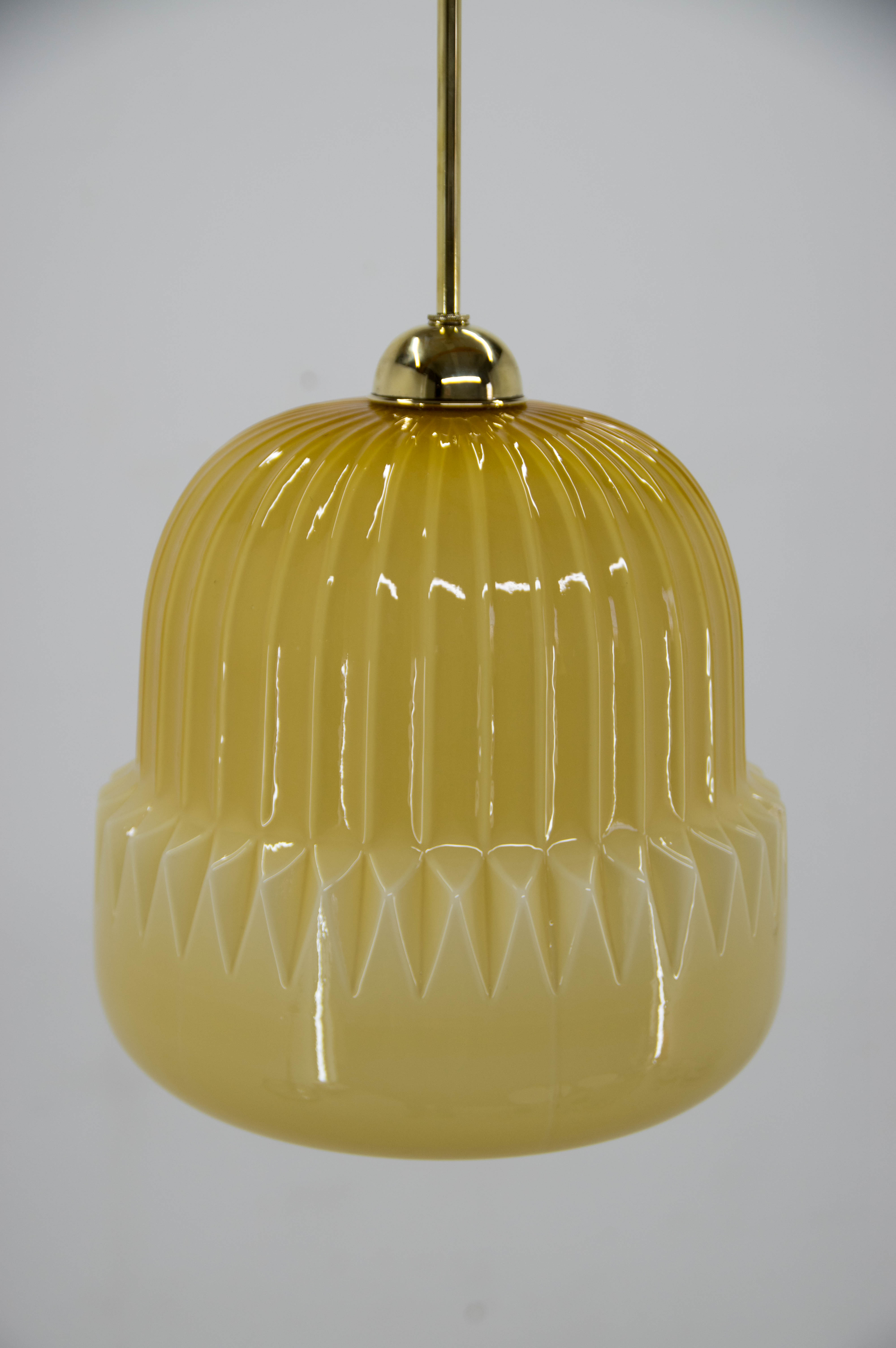 Mid-century glass pendant, 1960s