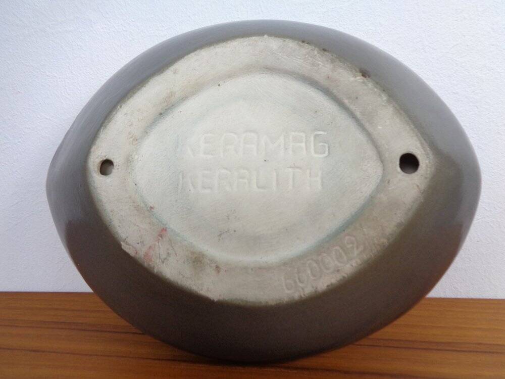 Studio ceramic bowl by Keramag Keralith, Czech Republic, 1960s