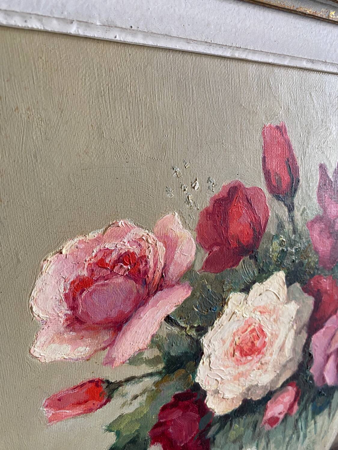 Painting bouquet of roses