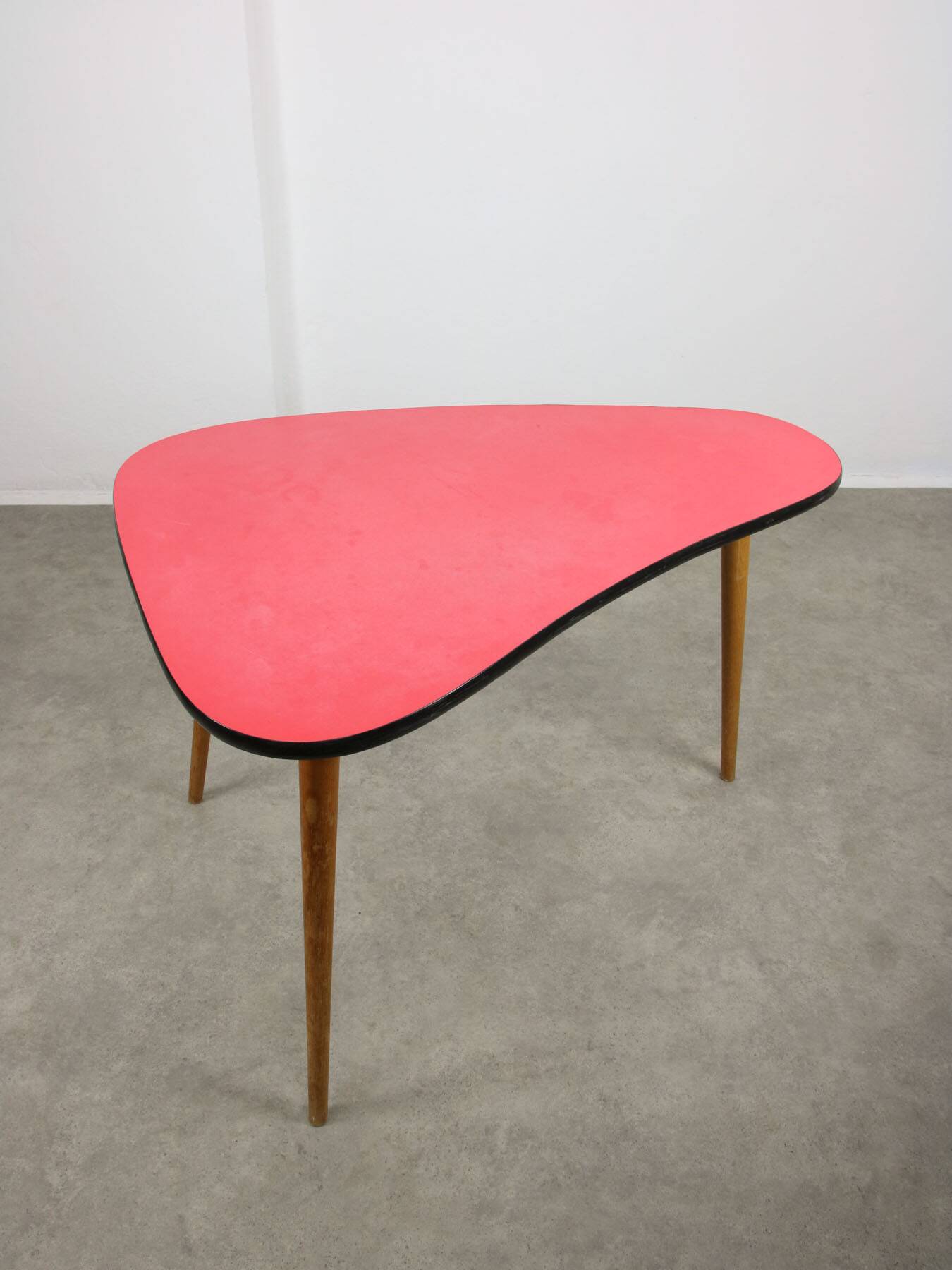 Mid Century Italian Oval Red Table