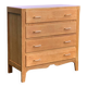 Commode vintage chêne brut massif 1950