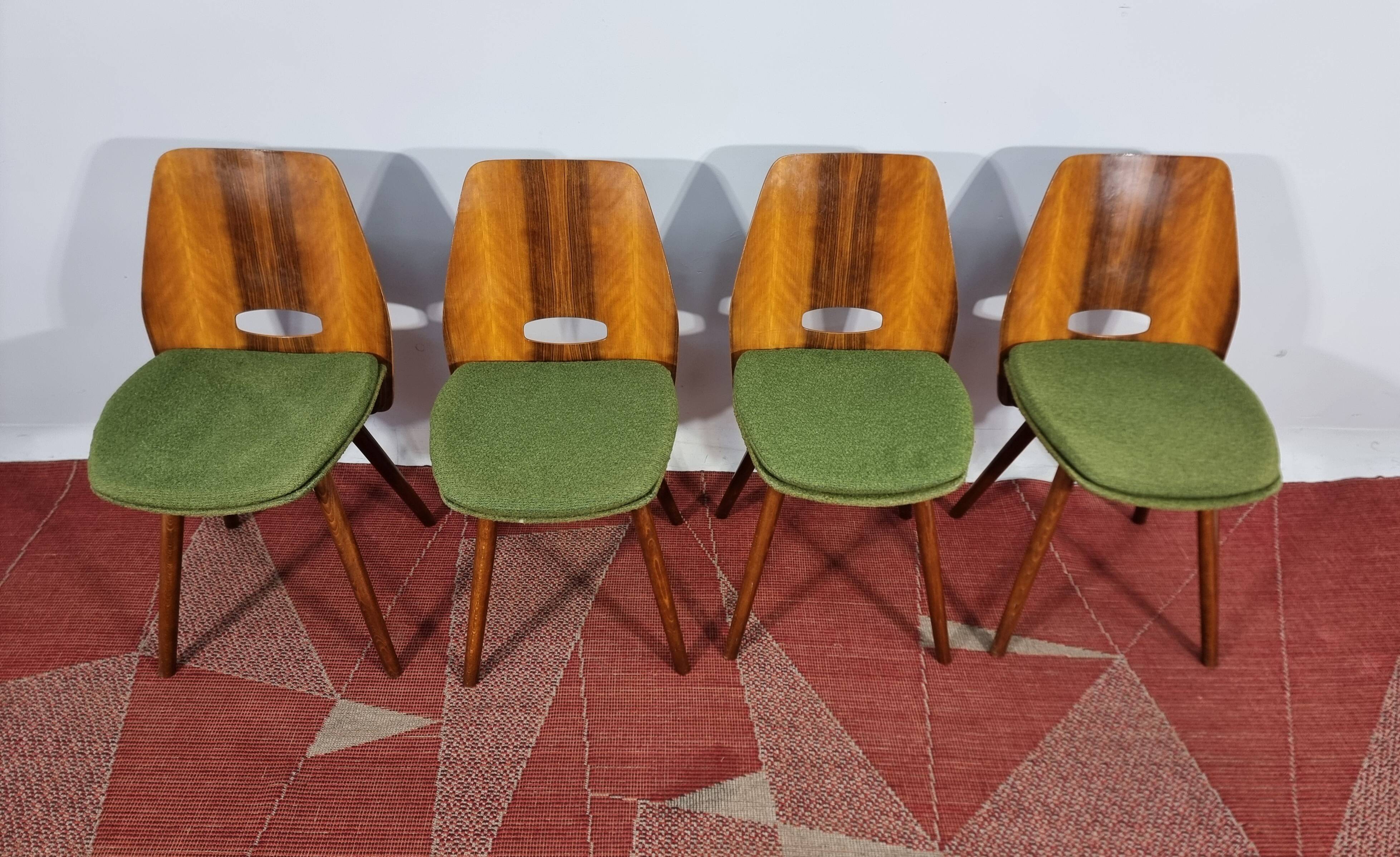 Vintage Dining Chairs 1970s, Set of 4