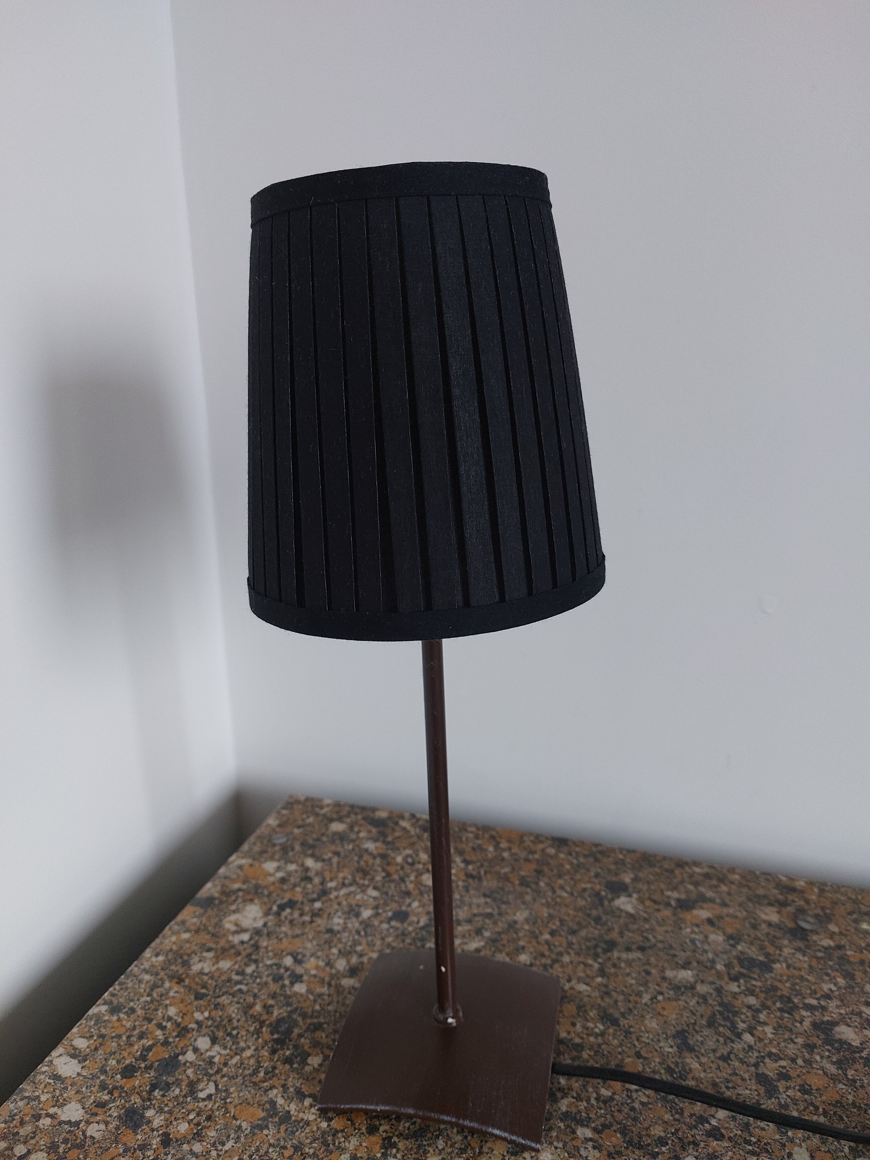 Lamp, black lampshade