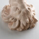 Lion's head in painted plaster