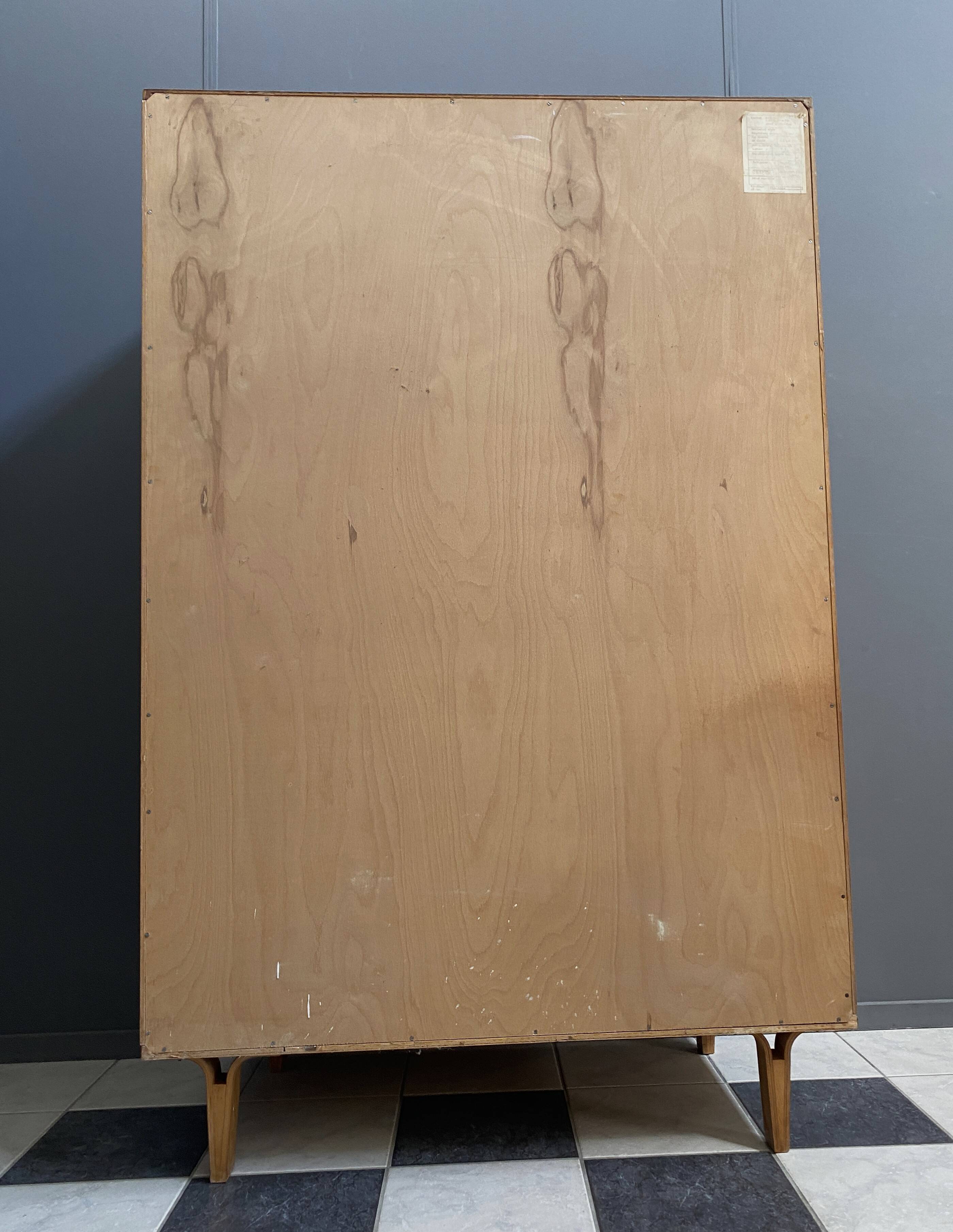 All shelf wardrobe cabinet in ash wood by františek mezulánik  for novy domov