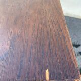 Modernist wooden desk with compass feet 1950