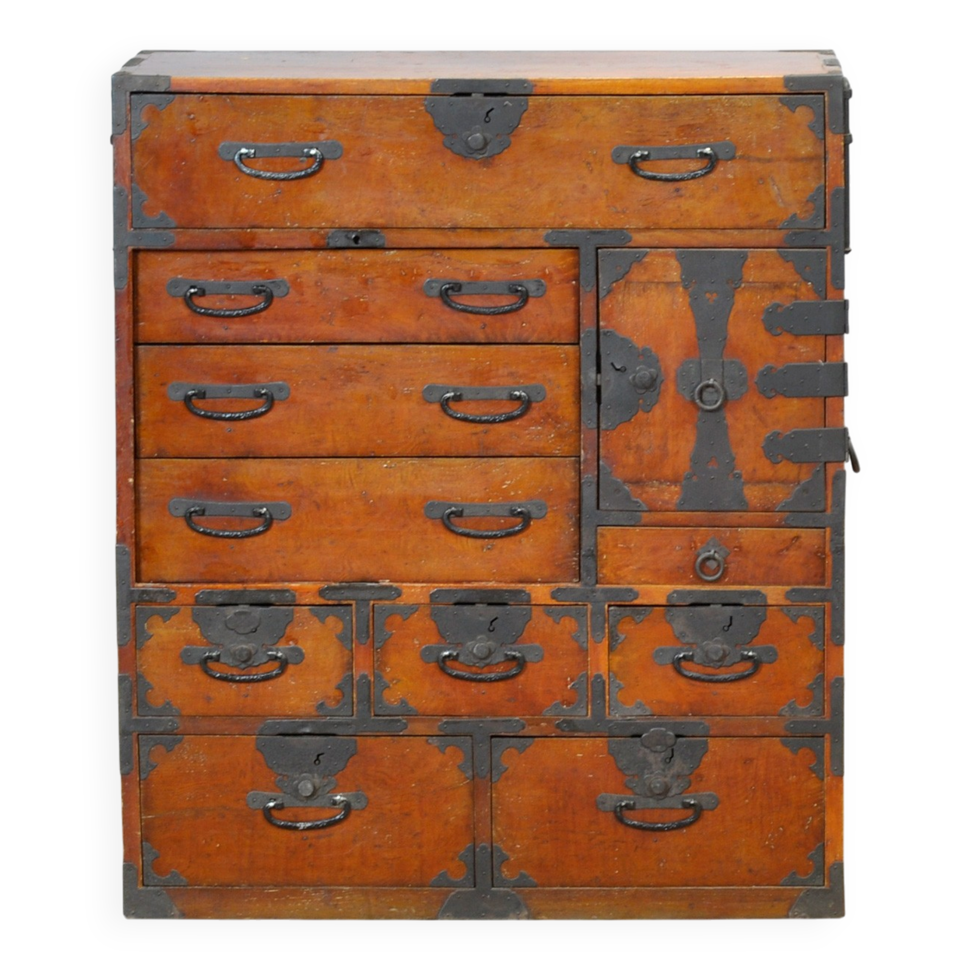Commode japonaise Tansu, vers 1890