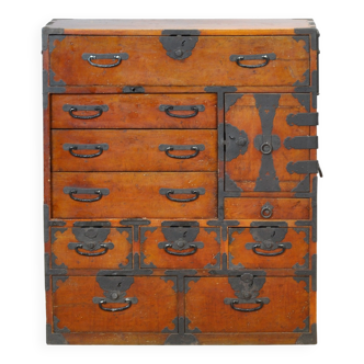 Commode japonaise Tansu, vers 1890