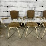 Series of 4 vintage armchairs