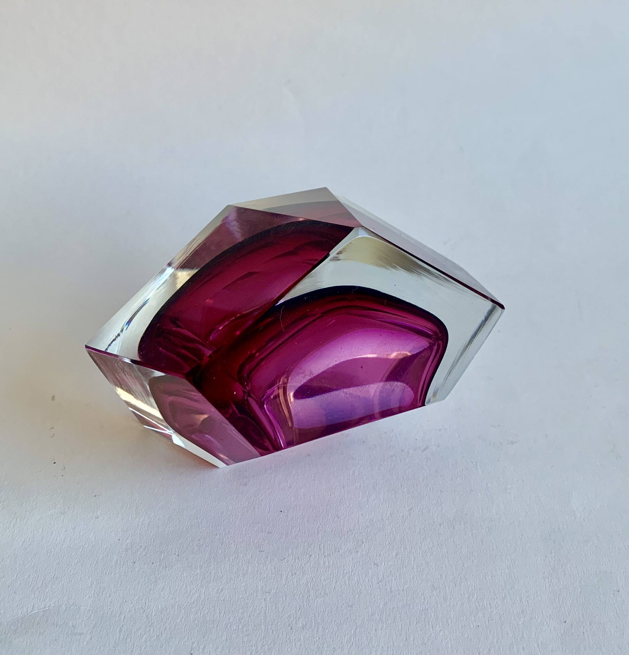 Murano Sommerso Ashtray, Italy 1970s