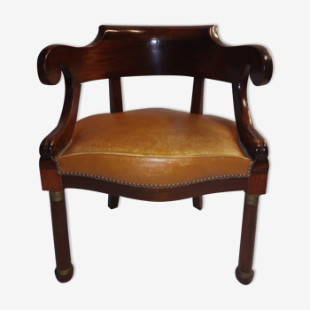 Ancien fauteuil de bureau Louis Philippe