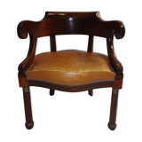 Ancien fauteuil de bureau Louis Philippe