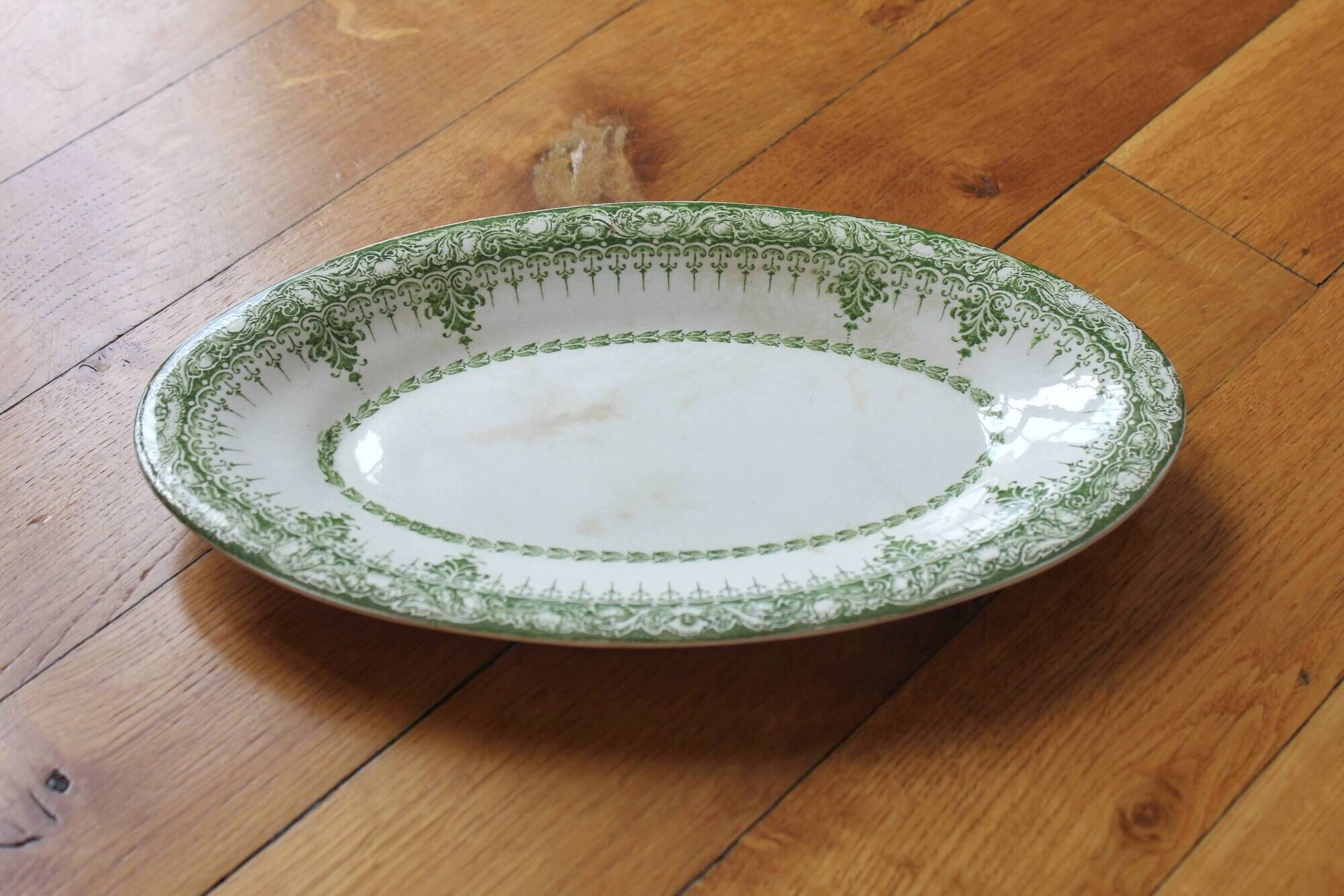 "Ariane" ironstone dish, Onnaing earthenware factory, late 19th century