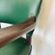 Danish Rosewood Green Leather Fully Restored Armchair, 1960´s