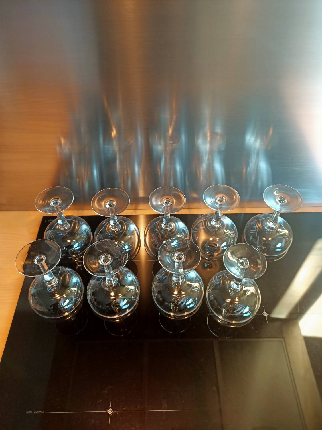 Charles X champagne glasses