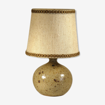 Lampe en grès et tissu 1970