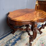 Table d'appoint victorienne antique. Bois de rose massif.