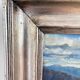 Peinture à l'huile vintage originale de paysage, art de la campagne