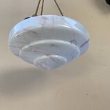 Vintage white and pink opaline chandelier