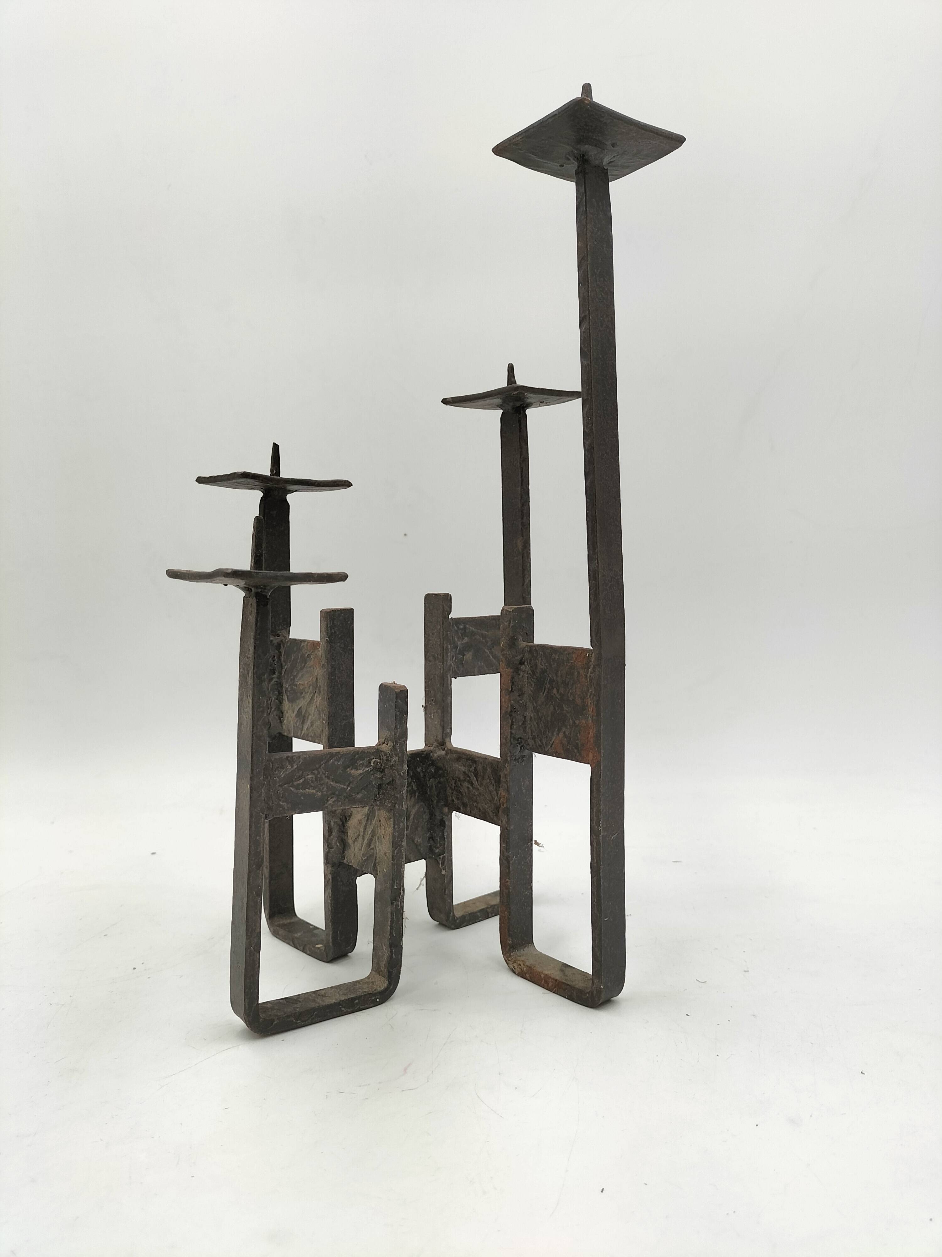 Brutalist candle holder