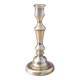 Large mercury glass candlestick from the 19th century.