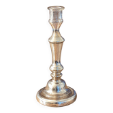 Large mercury glass candlestick from the 19th century.