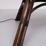 Fantastic Rattan Floor lamp and table 1970s