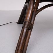 Fantastic Rattan Floor lamp and table 1970s