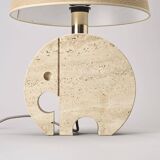 Travertine Lamps by Fratelli Manelli, circa 1970