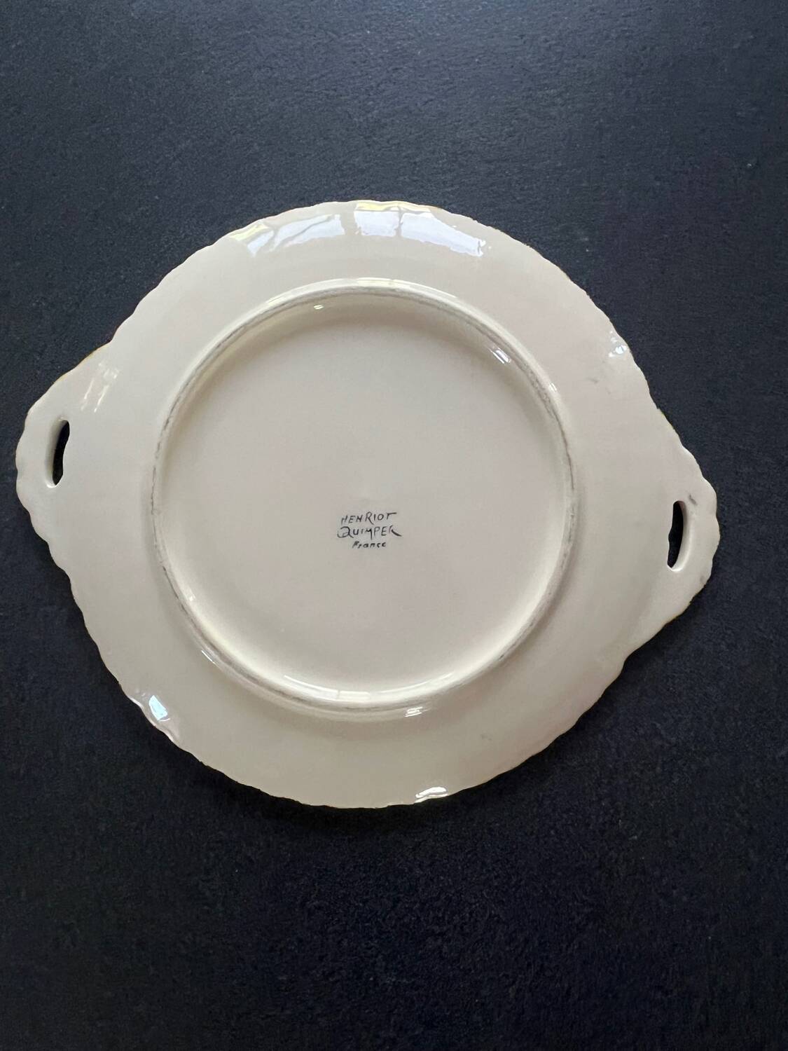 Henriot Quimper Tart Dish – France