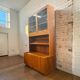 Vitrine/bibliothèque/étagère vintage en bois