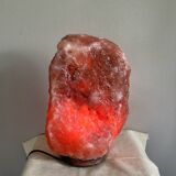 Genuine Himalayan salt stone lamp from the 1970s